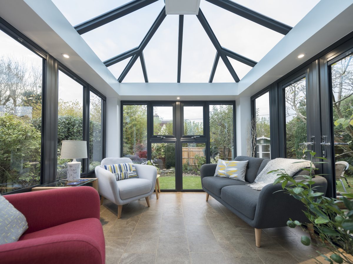 fully glazed conservatory roof