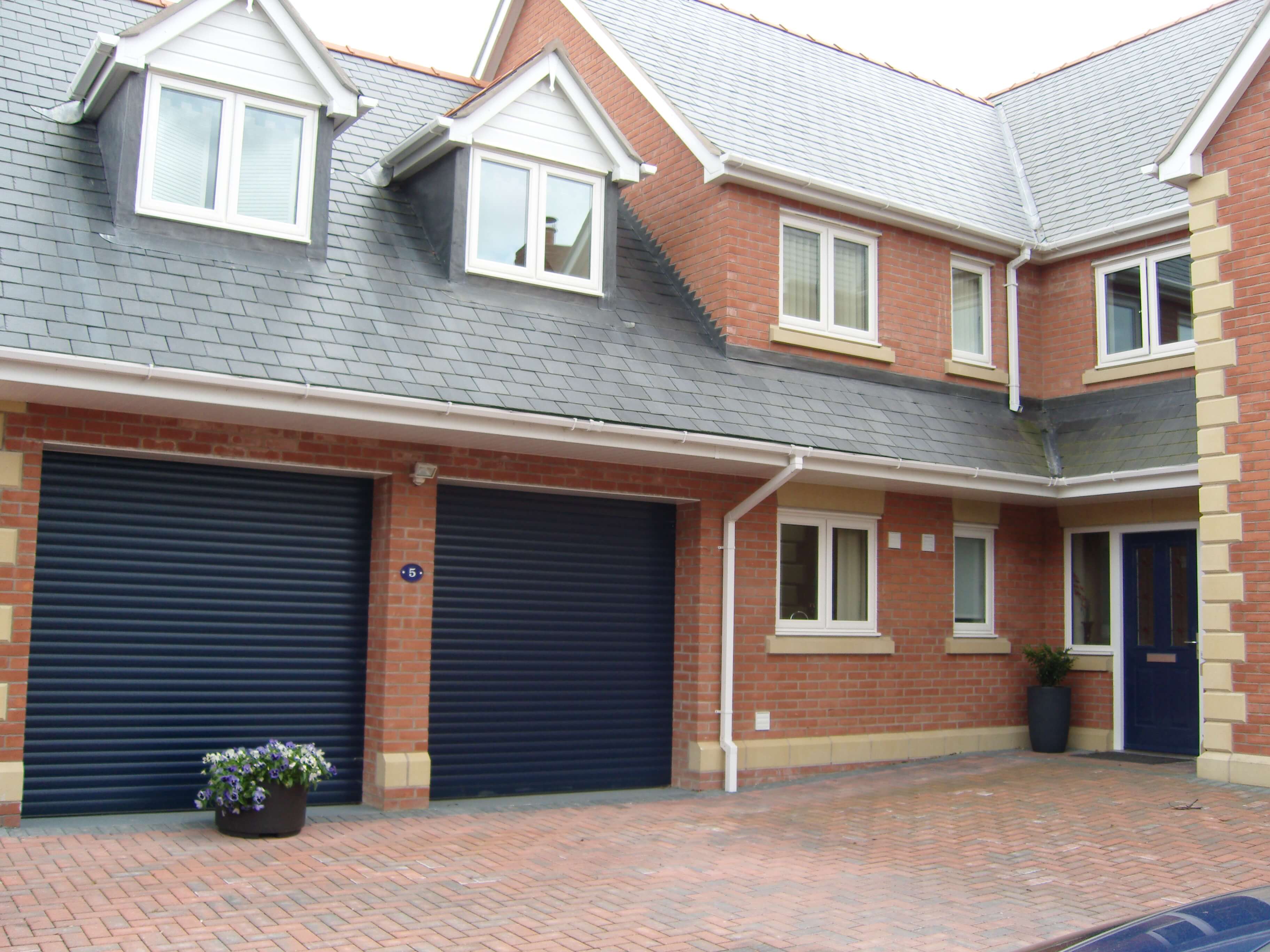 Garage Doors Surrey - T77 Blue Twin